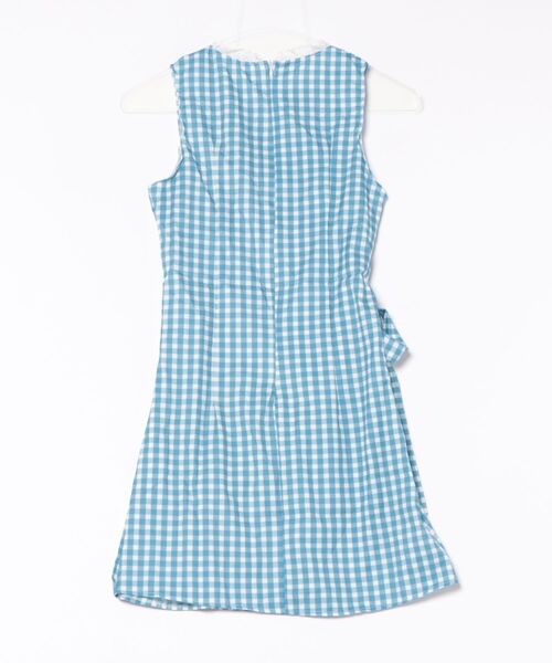 urge:(アージコロン )の「【URGE:】チェック柄 ノースリーブ ミニ丈 ワンピース(ワンピース・レディース・ブルー・SMALL/MEDIUM/LARGE/X-LARGE)」の5枚目の写真