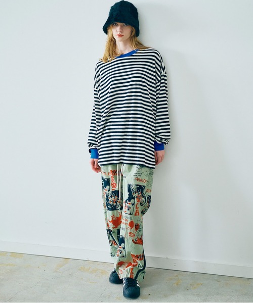 パンツ Ryn セール】R4383 ENJOYプリントZIPパンツ（その他パンツ）｜RNA