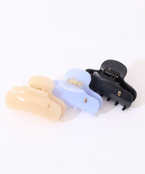 NOLLEY’S（ノーリーズ）の「【WEB STAFF守屋☆別注アイテム】カラークリップ（バレッタ/ヘアクリップ・レディース・ネイビー/サックスブルー/オフホワイト・FREE）」の12枚目の写真