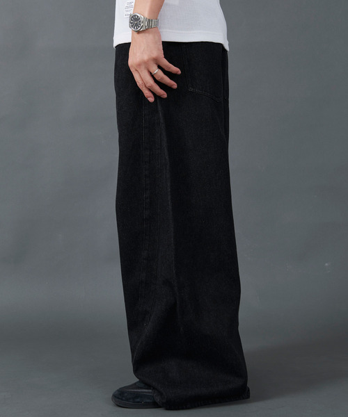 CavariA（キャバリア）の「カーブデザインデニム（デニムパンツ・メンズ・ブラック・マルチサイズ）」の3枚目の写真