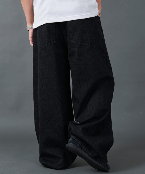 CavariA（キャバリア）の「カーブデザインデニム（デニムパンツ・メンズ・ブラック・マルチサイズ）」の4枚目の写真