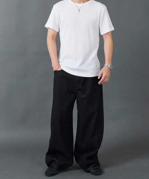 CavariA（キャバリア）の「カーブデザインデニム（デニムパンツ・メンズ・ブラック・マルチサイズ）」の5枚目の写真