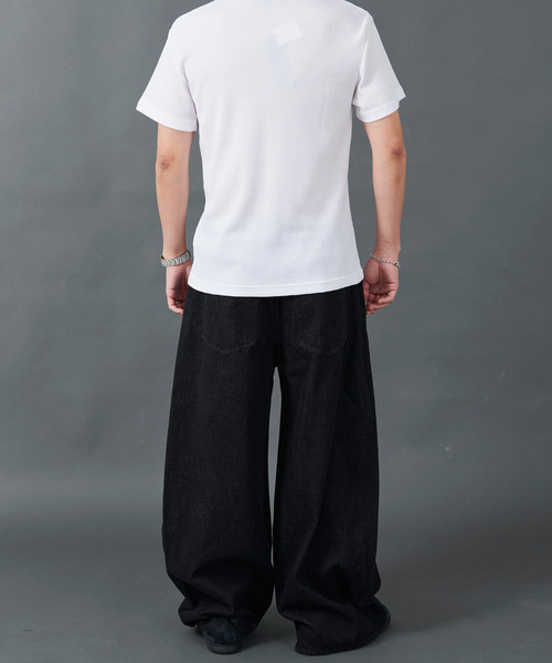 CavariA（キャバリア）の「カーブデザインデニム（デニムパンツ・メンズ・ブラック・マルチサイズ）」の6枚目の写真