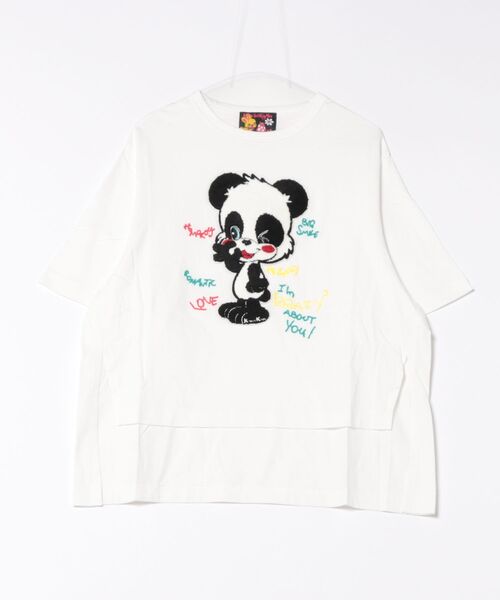 tシャツ パンダワッペンBIG-T レディース パンダワッペンBIG-T（Tシャツ/カットソー）｜KawaeKayo