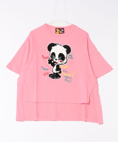tシャツ パンダワッペンBIG-T レディース KawaeKayo tシャツ パンダワッペンBIG-T レディース : ZOZOTOWN