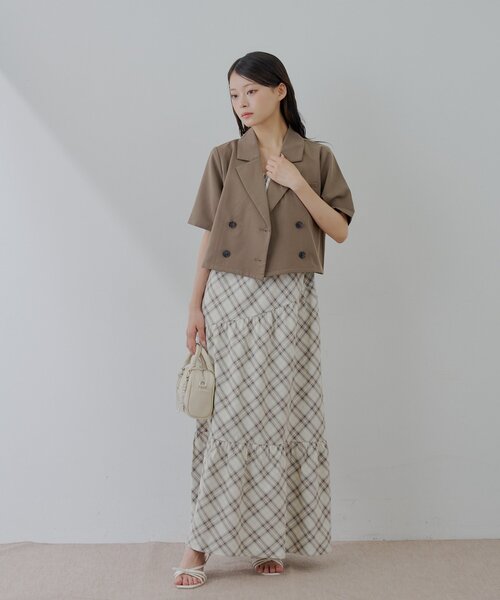 Chico（チコ）の「半袖ダブルジャケット（シャツ/ブラウス）」 - WEAR