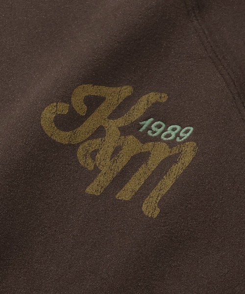 KRIFF MAYER（クリフメイヤー）の「【ストレッチ】もちのび刺繍ラグランロンT（Tシャツ/カットソー・メンズ・ダークブルー/カラフル/レッド/ダークブラウン/グレー/ナチュラル/ブラック・MEDIUM/X-LARGE/LARGE）」の11枚目の写真