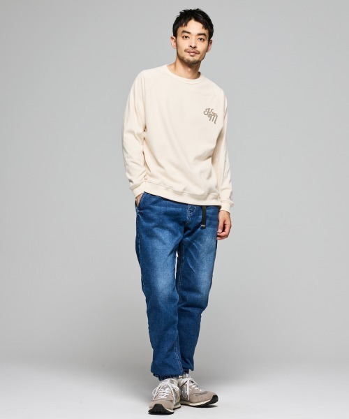 KRIFF MAYER（クリフメイヤー）の「【ストレッチ】もちのび刺繍ラグランロンT（Tシャツ/カットソー・メンズ・ダークブルー/カラフル/レッド/ダークブラウン/グレー/ナチュラル/ブラック・MEDIUM/X-LARGE/LARGE）」の19枚目の写真