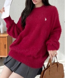 【U.S. POLO ASSN.】フェザーニット クルーネック セーター