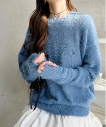 U.S. POLO ASSN.（ユーエスポロアッスン）の「【U.S. POLO ASSN.】フェザーニット クルーネック セーター（ニット/セーター）」