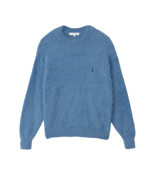 U.S. POLO ASSN.(ユーエスポロアッスン)の「【U.S. POLO ASSN.】フェザーニット クルーネック セーター(ニット/セーター・レディース・ネイビー/ブルーグレー/ダークオレンジ/ライトベージュ/レッド/チャコール・M/L)」の9枚目の写真