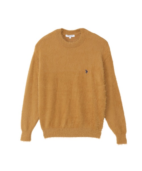 U.S. POLO ASSN.(ユーエスポロアッスン)の「【U.S. POLO ASSN.】フェザーニット クルーネック セーター(ニット/セーター・レディース・ネイビー/ブルーグレー/ダークオレンジ/ライトベージュ/レッド/チャコール・M/L)」の8枚目の写真