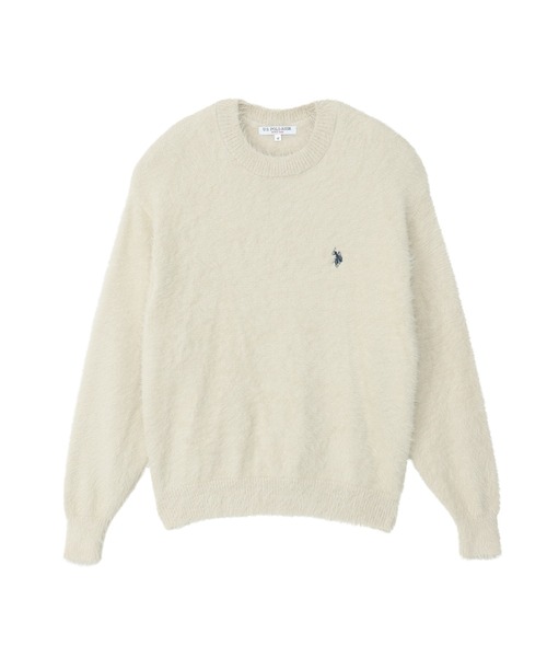 U.S. POLO ASSN.(ユーエスポロアッスン)の「【U.S. POLO ASSN.】フェザーニット クルーネック セーター(ニット/セーター・レディース・ネイビー/ブルーグレー/ダークオレンジ/ライトベージュ/レッド/チャコール・M/L)」の7枚目の写真