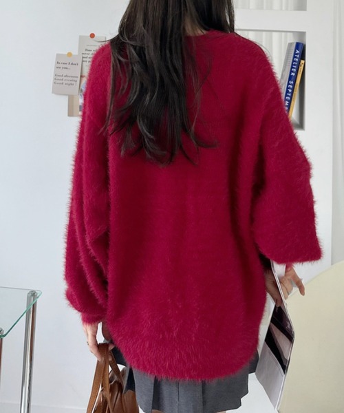 U.S. POLO ASSN.(ユーエスポロアッスン)の「【U.S. POLO ASSN.】フェザーニット クルーネック セーター(ニット/セーター・レディース・ネイビー/ブルーグレー/ダークオレンジ/ライトベージュ/レッド/チャコール・M/L)」の20枚目の写真
