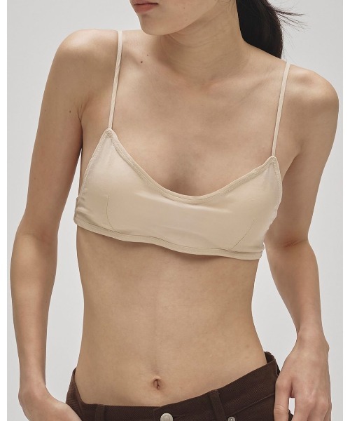 TODAYFUL（トゥデイフル）の「TODAYFUL Cupin Satin Bratop 12511021（その他トップス・レディース・ブラウン/チャコールグレー/オフホワイト・FREE）」の2枚目の写真