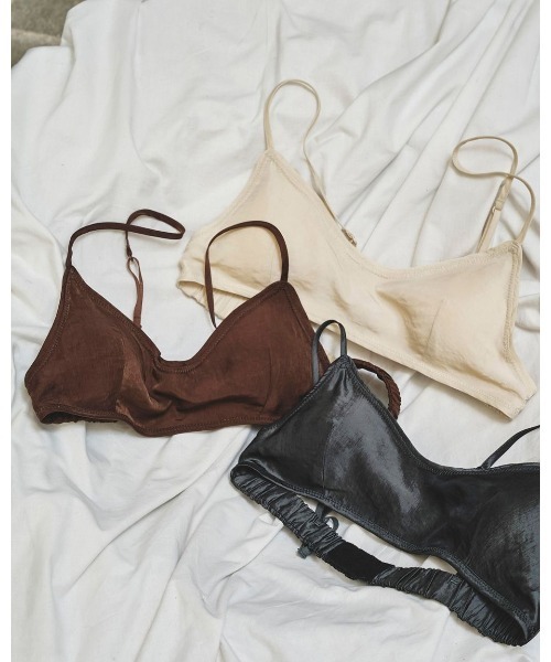 TODAYFUL（トゥデイフル）の「TODAYFUL Cupin Satin Bratop 12511021（その他トップス・レディース・ブラウン/チャコールグレー/オフホワイト・FREE）」の6枚目の写真