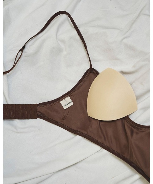TODAYFUL（トゥデイフル）の「TODAYFUL Cupin Satin Bratop 12511021（その他トップス・レディース・ブラウン/チャコールグレー/オフホワイト・FREE）」の7枚目の写真