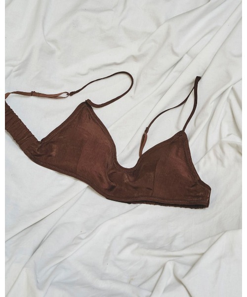 TODAYFUL（トゥデイフル）の「TODAYFUL Cupin Satin Bratop 12511021（その他トップス・レディース・ブラウン/チャコールグレー/オフホワイト・FREE）」の5枚目の写真