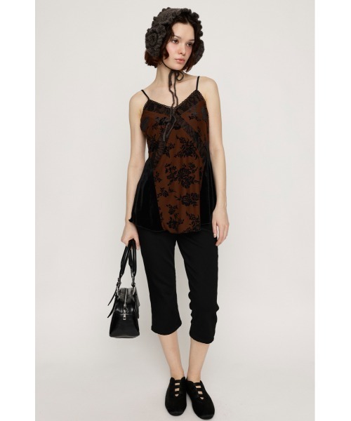 キャミソール SHEER FLOWER CAMI シアー フラワー キャミ シアートップス 夏服 SHEER FLOWER CAMI シアー フラワー キャミ シアートップス 夏服