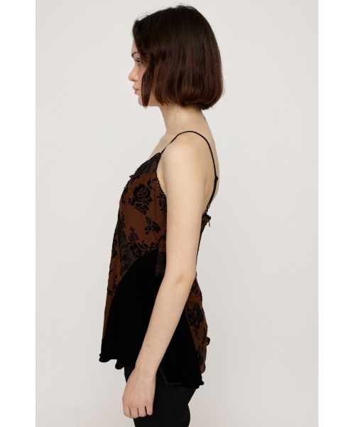 キャミソール SHEER FLOWER CAMI シアー フラワー キャミ シアートップス 夏服 SHEER FLOWER CAMI シアー フラワー キャミ シアートップス 夏服