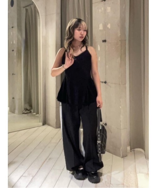 SLY（スライ）の「SHEER FLOWER CAMI シアー フラワー キャミ シアートップス 夏服（キャミソール・レディース・ブラウン系その他2/ブラック系その他2・FREE）」の20枚目の写真