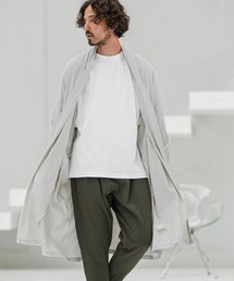メンズのカーディガン/ボレロ（ホワイト/白色系・ロング丈
