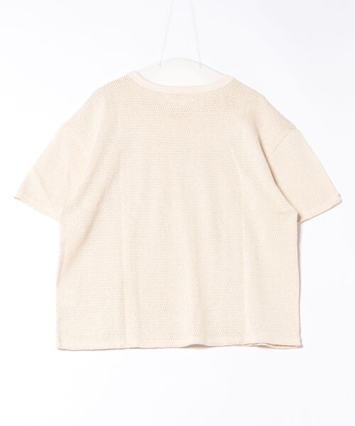 Revo.(レボ)の「Revo. コットンメッシュ クルーネックTシャツ(Tシャツ/カットソー・メンズ・アイボリー/ホワイト系その他2/ホワイト系その他・1/2)」の4枚目の写真