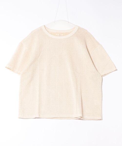 Revo.(レボ)の「Revo. コットンメッシュ クルーネックTシャツ(Tシャツ/カットソー・メンズ・アイボリー/ホワイト系その他2/ホワイト系その他・1/2)」の11枚目の写真