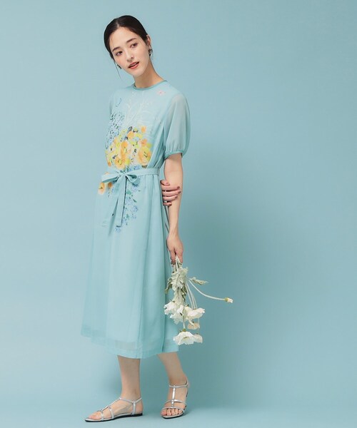 Sunauna(スーナウーナ)の「【co creation and yours/SS~L】パネル柄ワンピース(ワンピース・レディース・ライトグレー系/グリーン系1/ピンク系その他・34/40/38/36)」の11枚目の写真