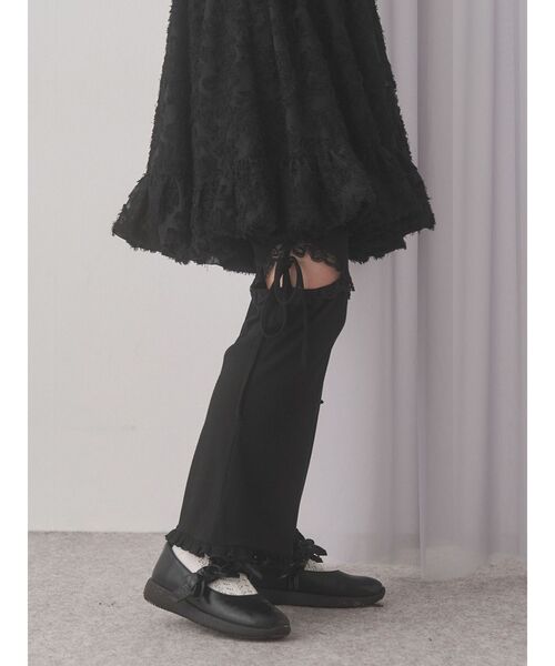 メリージェニー♡新品　レースフリルパンツ merry jenny スウェットパンツ ジャージ レースカットフリル