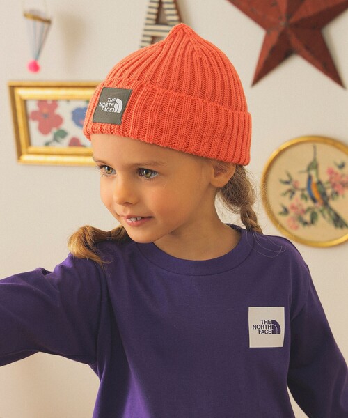THE NORTH FACE（ザノースフェイス）の「THE NORTH FACE / キッズ カプッチョリッド 2025FW （53～56cm）（ニットキャップ/ビーニー・キッズ・ブラック/ダークグリーン/オレンジ/ベージュ/サックスブルー・ONE SIZE）」の5枚目の写真