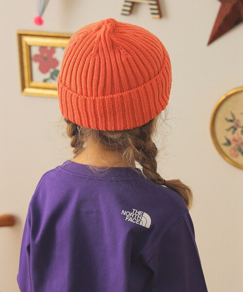 THE NORTH FACE（ザノースフェイス）の「THE NORTH FACE / キッズ カプッチョリッド 2025FW （53～56cm）（ニットキャップ/ビーニー・キッズ・ブラック/ダークグリーン/オレンジ/ベージュ/サックスブルー・ONE SIZE）」の8枚目の写真