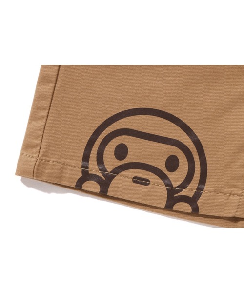 A BATHING APE（アベイシングエイプ）の「BABY MILO CLIMBING SHORTS（その他パンツ・キッズ・ブラック/ベージュ・100/110/120/140/130）」の6枚目の写真