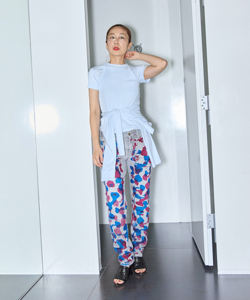 CITYSHOP（シティーショップ）の「ONIT COTTON RIB AMERICAN/S TANK TOP 25SSON183：タンクトップ（タンクトップ・レディース・ピンク/サックスブルー・MEDIUM）」の16枚目の写真