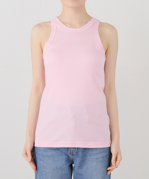 CITYSHOP（シティーショップ）の「ONIT COTTON RIB AMERICAN/S TANK TOP 25SSON183：タンクトップ（タンクトップ・レディース・ピンク/サックスブルー・MEDIUM）」の13枚目の写真