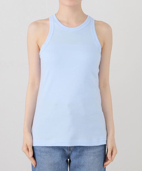 CITYSHOP（シティーショップ）の「ONIT COTTON RIB AMERICAN/S TANK TOP 25SSON183：タンクトップ（タンクトップ・レディース・ピンク/サックスブルー・MEDIUM）」の14枚目の写真