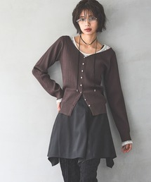 PAGEBOY | ランダムリブ2WAYカーディガン(Tシャツ/カットソー)