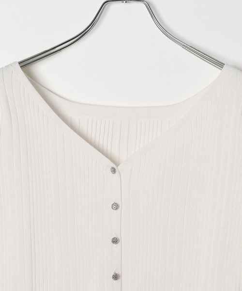PAGEBOY(ページボーイ)の「ランダムリブ2WAYカーディガン(Tシャツ/カットソー・レディース・オフホワイト/ブラック/ダークブラウン・FREE)」の22枚目の写真
