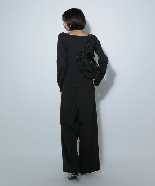 PAGEBOY(ページボーイ)の「ランダムリブ2WAYカーディガン(Tシャツ/カットソー・レディース・オフホワイト/ブラック/ダークブラウン・FREE)」の18枚目の写真