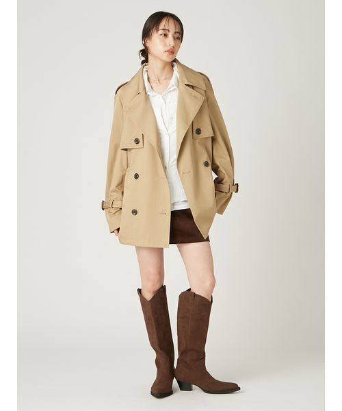 フレイアイディー FRAY I.D レイヤードポロカットソー ブラウン セール】レイヤードポロカットソー（Tシャツ/カットソー）｜FRAY