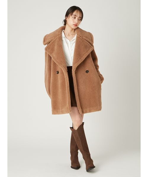 FRAY I.D(フレイアイディー)の「レイヤードポロカットソー(Tシャツ/カットソー・レディース・ネイビー/ブラウン/アイボリー・F)」の20枚目の写真