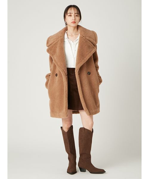 FRAY I.D(フレイアイディー)の「レイヤードポロカットソー(Tシャツ/カットソー・レディース・ネイビー/ブラウン/アイボリー・F)」の22枚目の写真