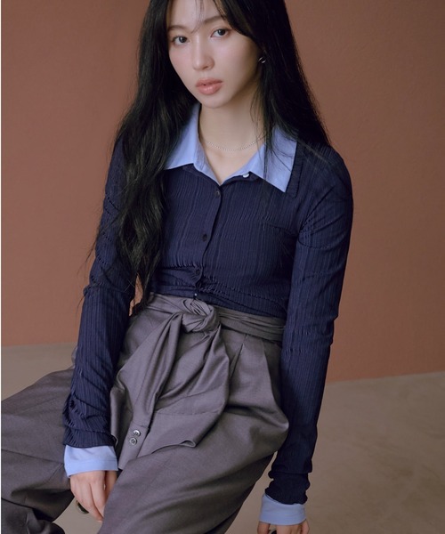 レイヤードポロカットソー（Tシャツ/カットソー）｜FRAY I.D（フレイ