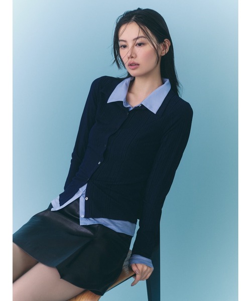 レイヤードポロカットソー（Tシャツ/カットソー）｜FRAY I.D（フレイ