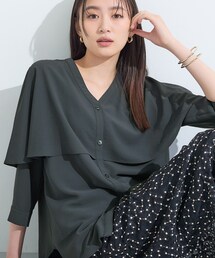 【新品タグ付き】インディヴィ プルオーバー　半袖　シャツ　ブラウス 接触冷感 INDIVI（インディヴィ）オフィシャルサイト | シャツ・ブラウス