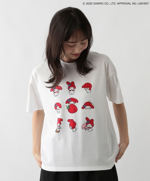 FOUND GOOD（ファウンドグッド）の「サンリオキャラクターズ/プリントTEE（Tシャツ/カットソー・レディース・レッド系3/レッド系2/レッド系1/ブルー系5/レッド系4・S/M/L）」の13枚目の写真