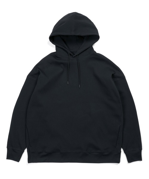 The DUFFER of ST.GEORGE（ザダファーオブセントジョージ）の「「AIR FLEX」SETUP HONEYCOMB PARKA：機能素材 「エアフレックス」セットアップ プルオーバーパーカー（パーカー・メンズ・ブラック/ネイビー・MEDIUM/SMALL/X-LARGE/LARGE）」の10枚目の写真