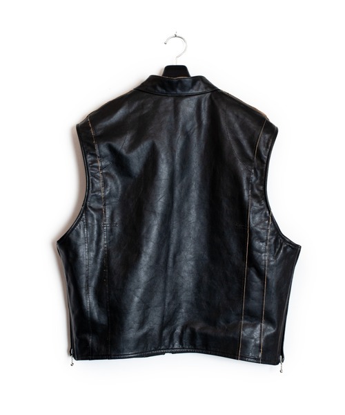 SEVESKIG（セヴシグ）の「SEVESKIG/セブシグ/LEATHER_MS_LT-SV-NRS-1001（ライダースジャケット・メンズ・グレー/ブラック・SMALL/MEDIUM/LARGE/X-LARGE）」の5枚目の写真