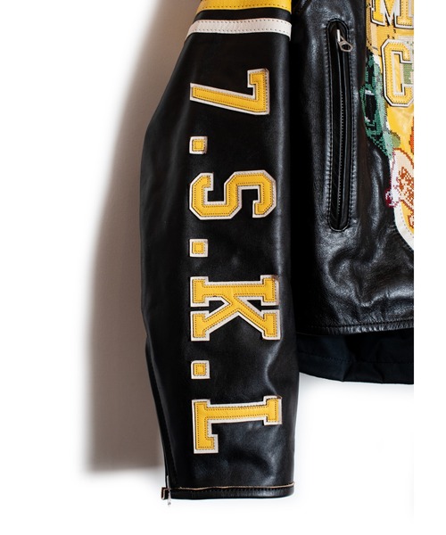 SEVESKIG（セヴシグ）の「SEVESKIG/セブシグ/LEATHER_MS_LT-SV-NRS-1001（ライダースジャケット・メンズ・グレー/ブラック・SMALL/MEDIUM/LARGE/X-LARGE）」の8枚目の写真