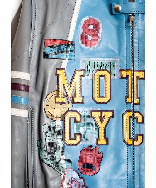 SEVESKIG（セヴシグ）の「SEVESKIG/セブシグ/LEATHER_MS_LT-SV-NRS-1001（ライダースジャケット・メンズ・グレー/ブラック・SMALL/MEDIUM/LARGE/X-LARGE）」の16枚目の写真